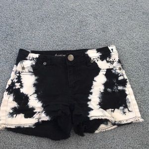 Justice Tye-Dye Jean Shorts